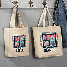 Barbie Varsity Collection Personalized Canvas Tote Bags - 49650