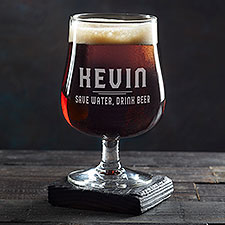 Classic Man Personalized Belgium Craft Beer Glass - 50278