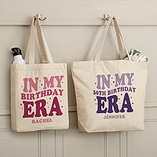 In My Birthday Era Personalized Canvas Tote Bags - 50399
