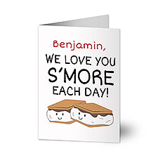 Love You Smore Personalized Romantic Greeting Card  - 50571