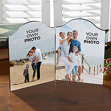 Your Own Photo Personalized Double Photo Plaque - 51469