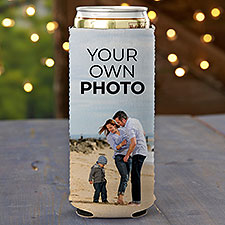 Your Own Photo Personalized Slim Can Cooler - 51480