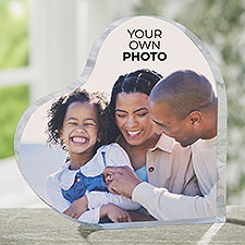 Your Own Photo Personalized Colored Heart Keepsake - 51547