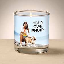 Your Own Photo Personalized 8oz Glass Candle - 51574