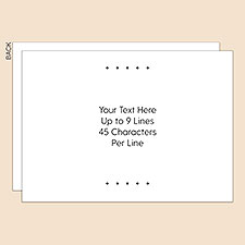 Write Your Own Personalized Flat Card - 51706