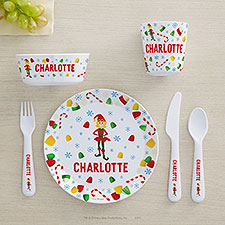 Elf the Movie Personalized Kids Christmas Dinnerware  - 51720