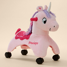 Personalized Radio Flyer Shimmer the Magical Touch Unicorn Riding Toy - 52396