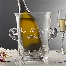 Custom Script Name Personalized Glass Ice Bucket - 5271