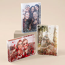 Cherished Memories Personalized 4x6 Photo Glitter Block - 52991