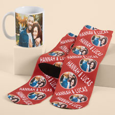 Romantic Photo Mug and Socks Gift Set - 53023