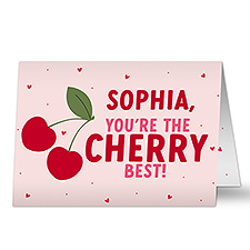 Sweet Cherries Personalized Greeting Card - 53411