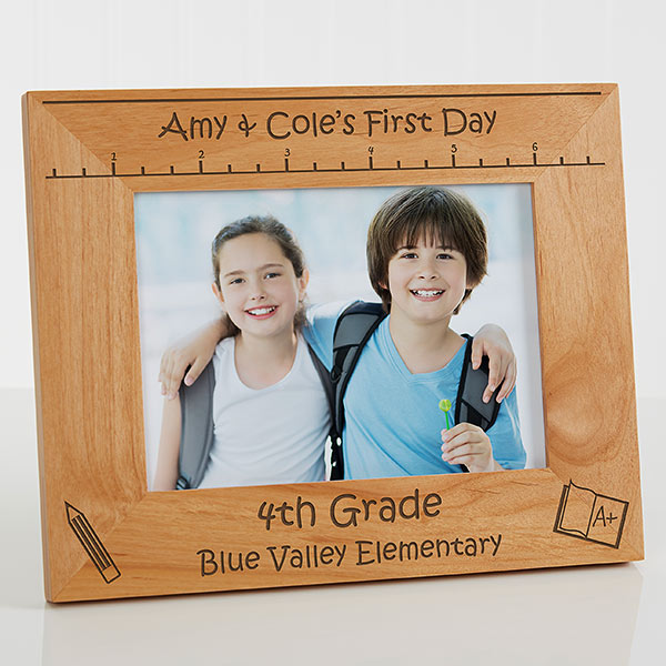 Personalized Kids Pictures Frames - 1st Day of School - 10619