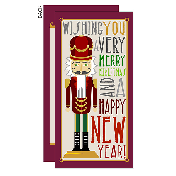 Nutcracker Personalized Christmas Postcards - 14716