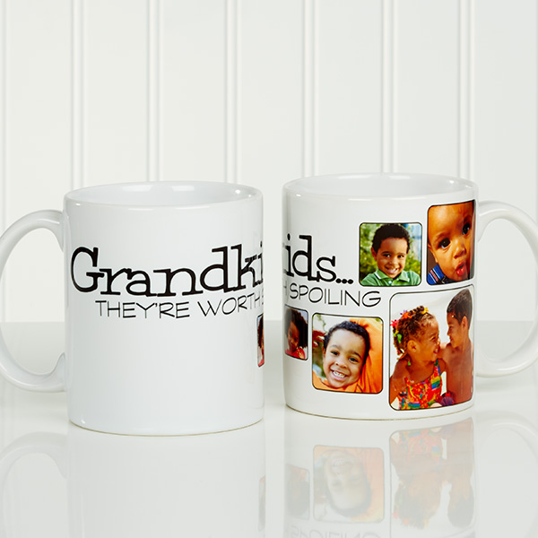 Personalized Photo Coffee Mug - They're Worth Spoiling - 15654