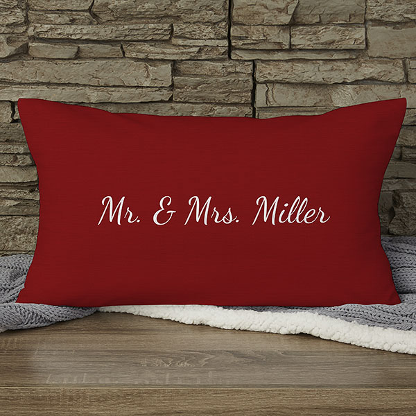 Our Wedding Date Personalized Throw Pillow - 15843