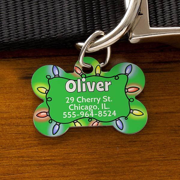Personalized Christmas Dog ID Tag - 16194