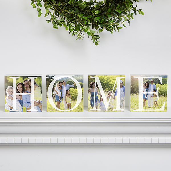 Personalized Photo Shelf Blocks - Home - 16687