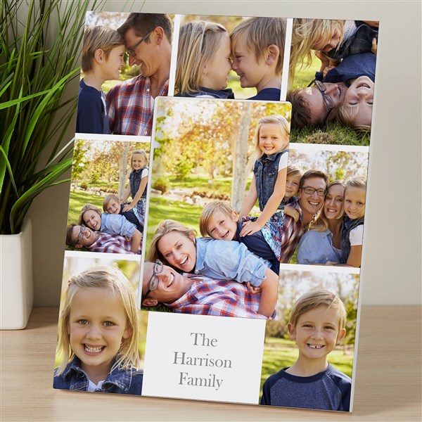 Personalized Family Photo Picture Frame - Printed Photo Collage - 17099