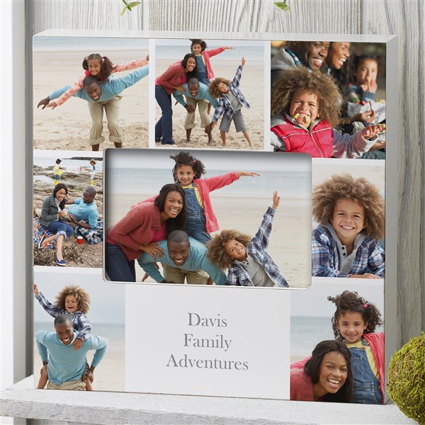 Personalized Family Photo Picture Frame - Printed Photo Collage - 17099