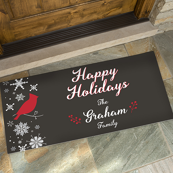 Personalized Christmas Doormats - Wintertime Wishes  - 17795