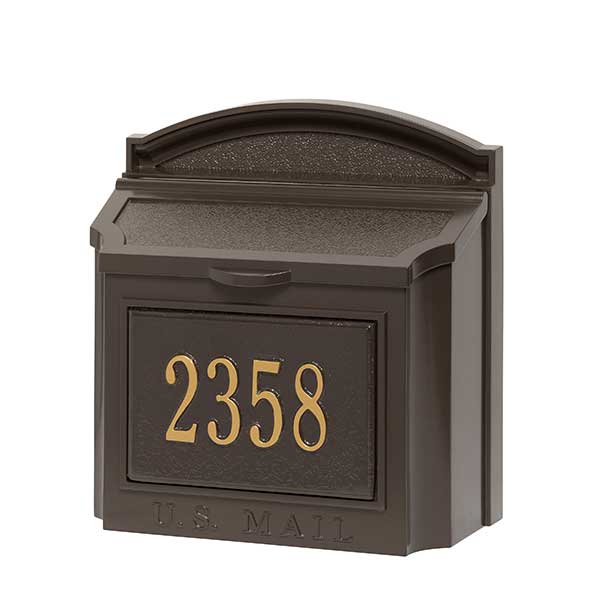 Personalized Wall Mailbox With House Number - 18040D