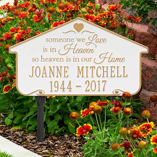 Personalized Memorial Plaques - Heavenly Home - 18352D