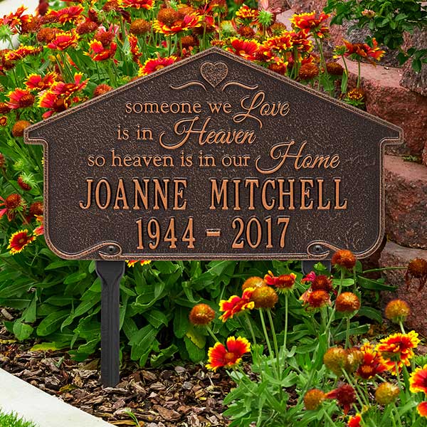 Personalized Memorial Plaques - Heavenly Home - 18352D