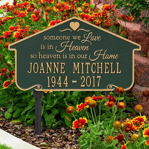 Personalized Memorial Plaques - Heavenly Home - 18352D