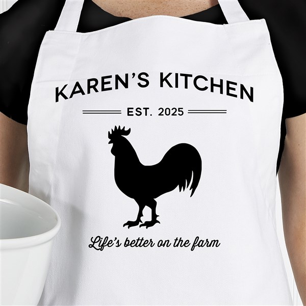 Personalized Apron & Potholder - Farmhouse Kitchen - 18633