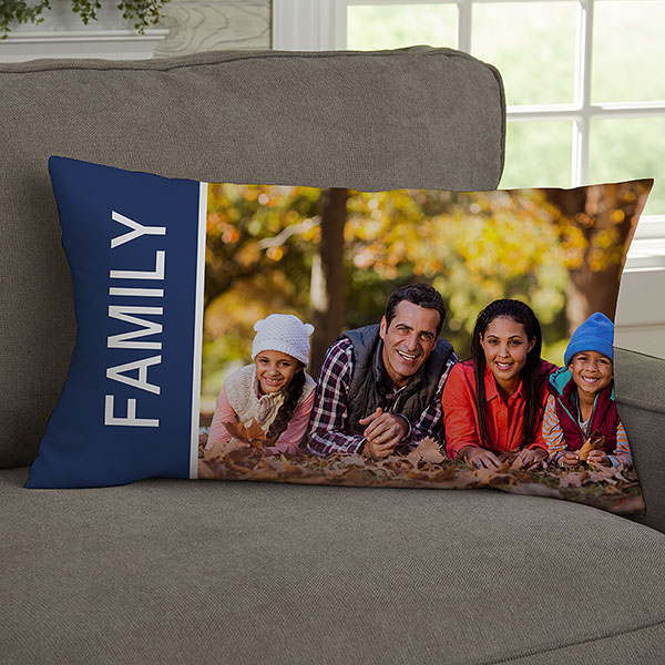 Photo Collage Throw Pillow - Family Love - 19319