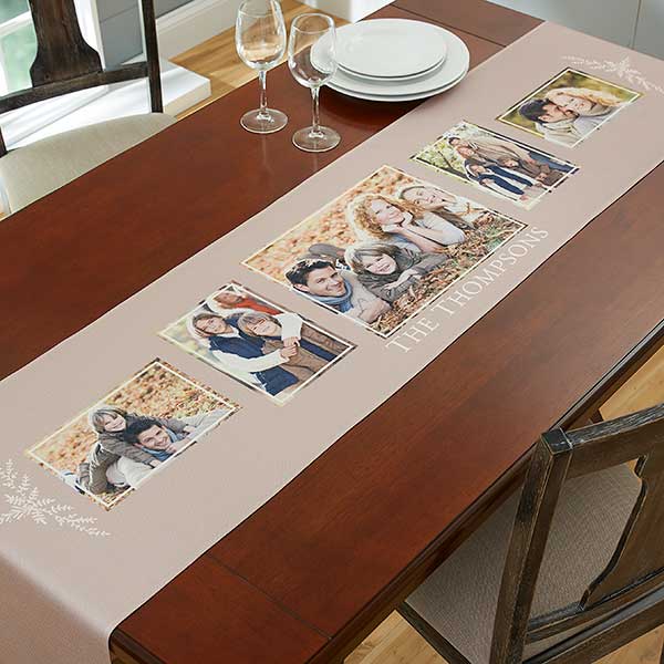 Personalized Photo Collage Table Runners - 19425