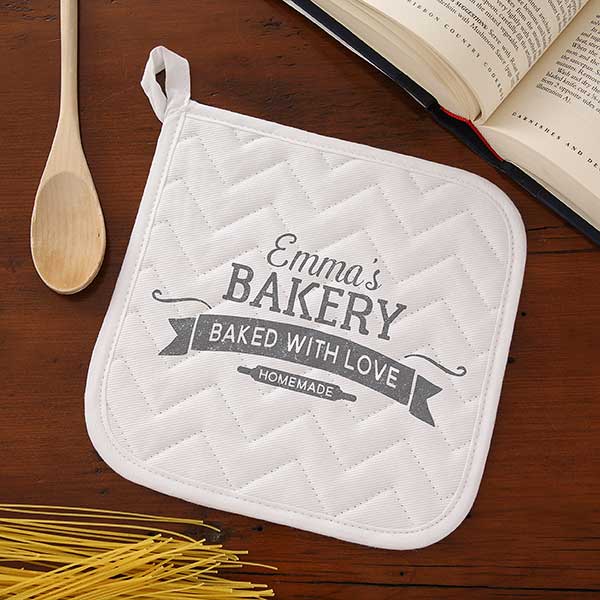 Baked With Love Personalized Apron & Potholder - 20137