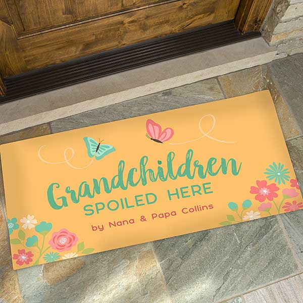 Grandchildren Spoiled Here Personalized Doormats - 21170