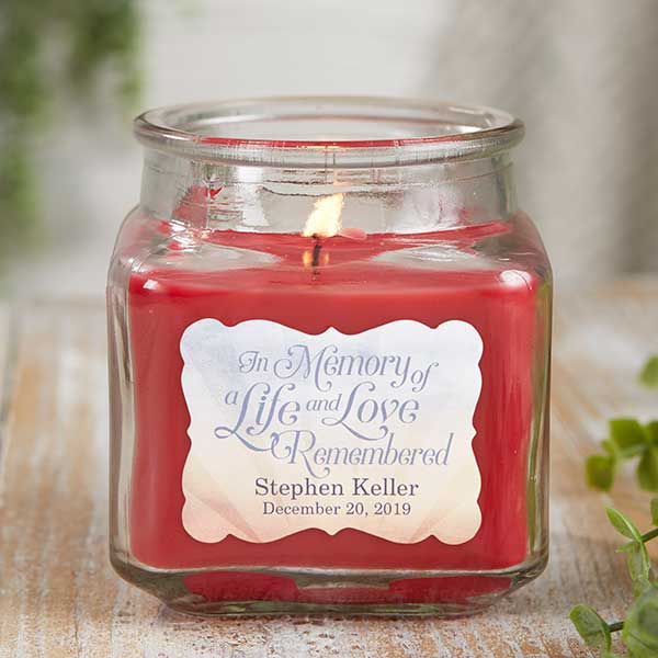 In Memory Personalized Scented Memorial Candles - 21899