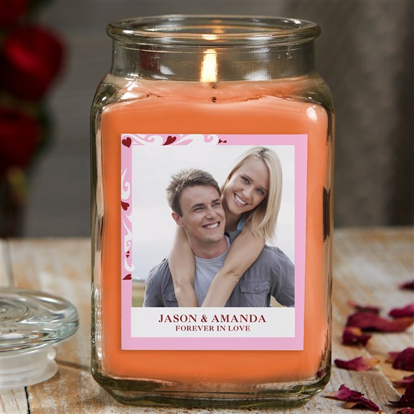 Sweethearts Personalized Photo Candle Jar - 21919