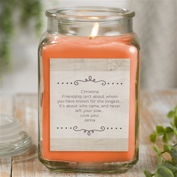 Personalized Scented Glass Candle Jars - Thank You Candle - 21921