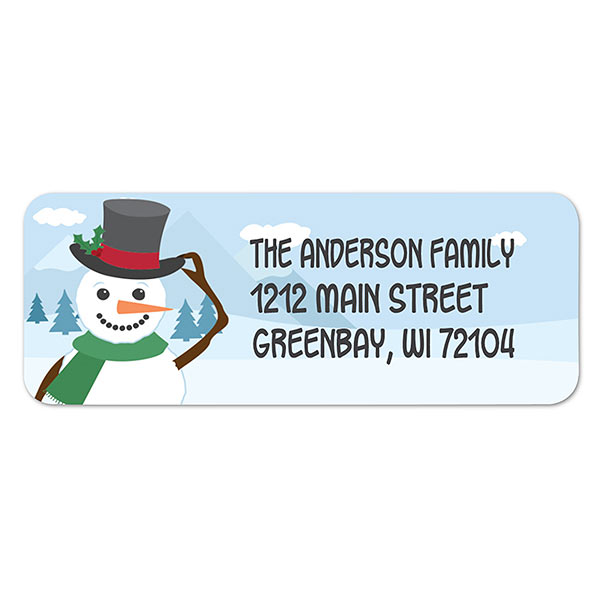 Snowman Return Address Labels - 22353
