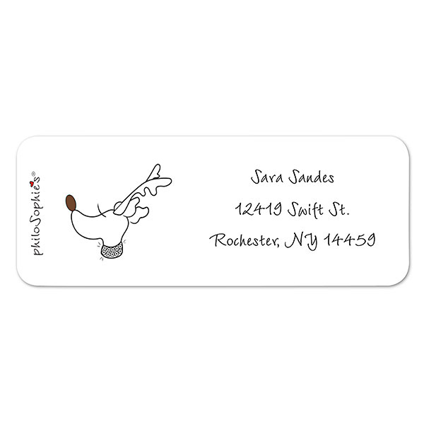 Holiday Reindeer Return Address Labels  - 22686