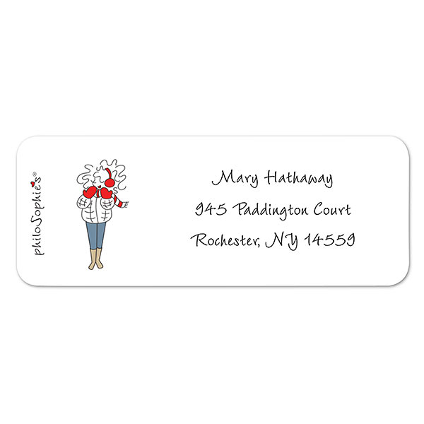 Winter Girl Return Address Labels  - 22690