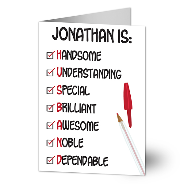 My Husband Is Personalized Greeting Cards - 23007