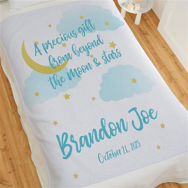 Beyond The Moon Personalized Baby Blankets - 23434