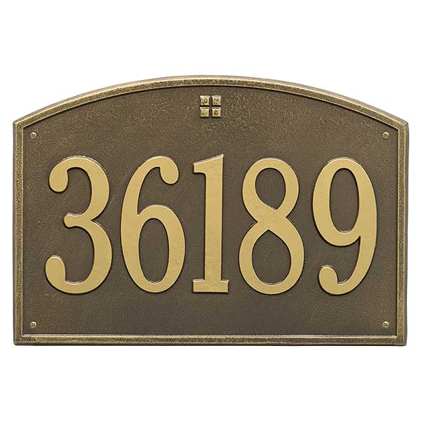 Cape Charles Personalized Aluminum Address Number Plaque - 23452