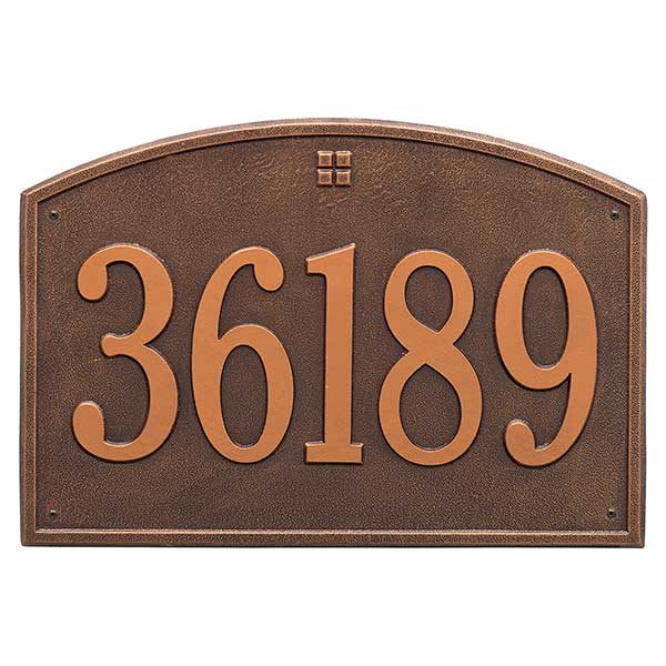 Cape Charles Personalized Aluminum Address Number Plaque - 23452