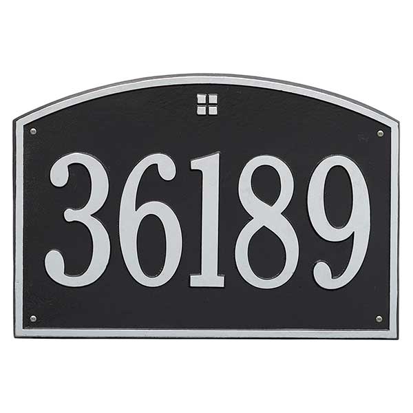 Cape Charles Personalized Aluminum Address Number Plaque - 23452