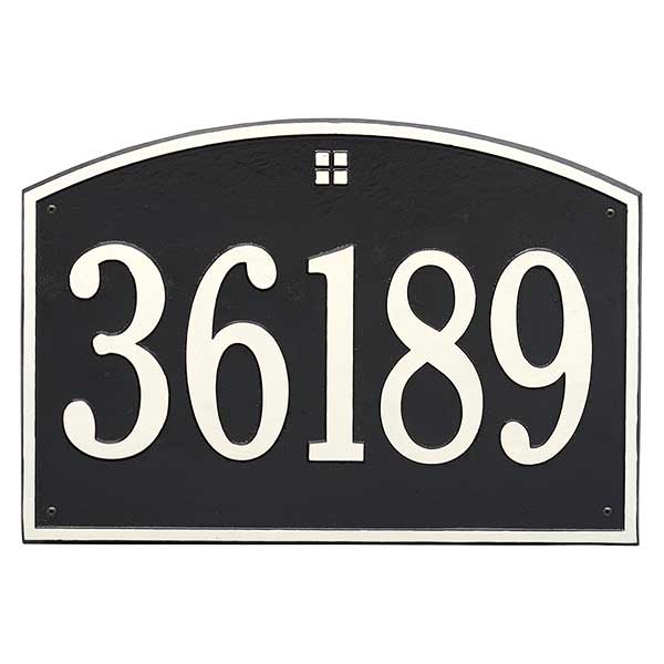 Cape Charles Personalized Aluminum Address Number Plaque - 23452