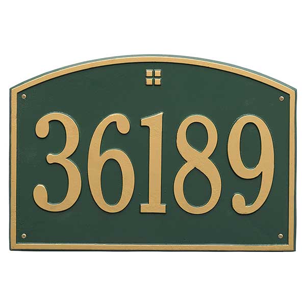 Cape Charles Personalized Aluminum Address Number Plaque - 23452