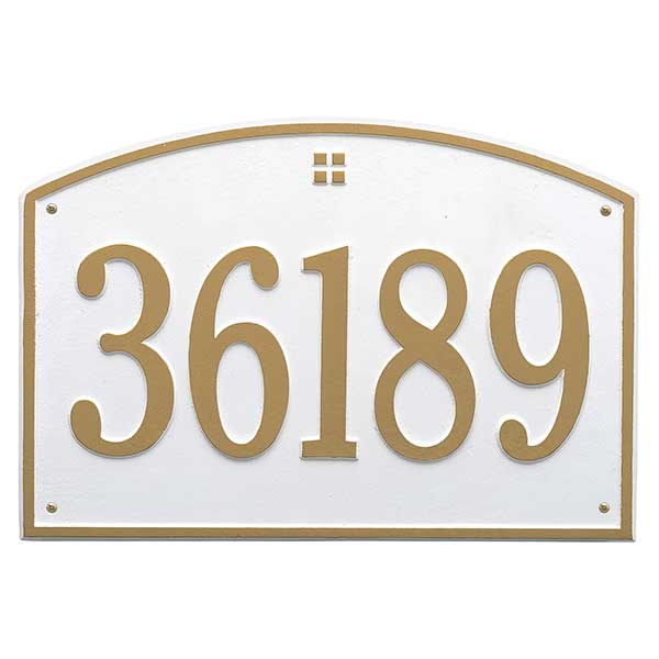 Cape Charles Personalized Aluminum Address Number Plaque - 23452