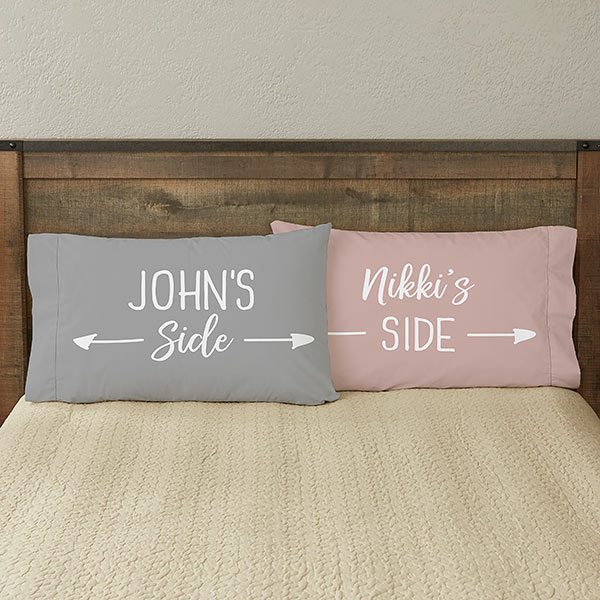 His Side & Her Side Personalized Pillowcase Set - 23824