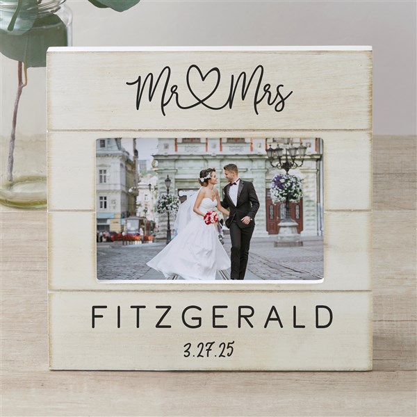 Infinite Love Personalized Wedding Shiplap Picture Frame - 24003