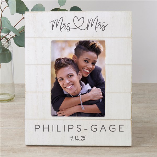 Infinite Love Personalized Wedding Shiplap Picture Frame - 24003